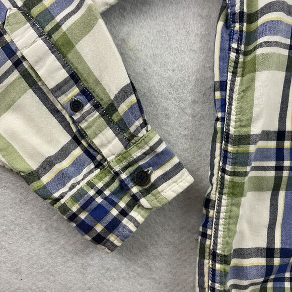 American Eagle Outfitters Button Up Shirt Mens Size Medium Plaid Athletic Fit - Picture 9 of 12
